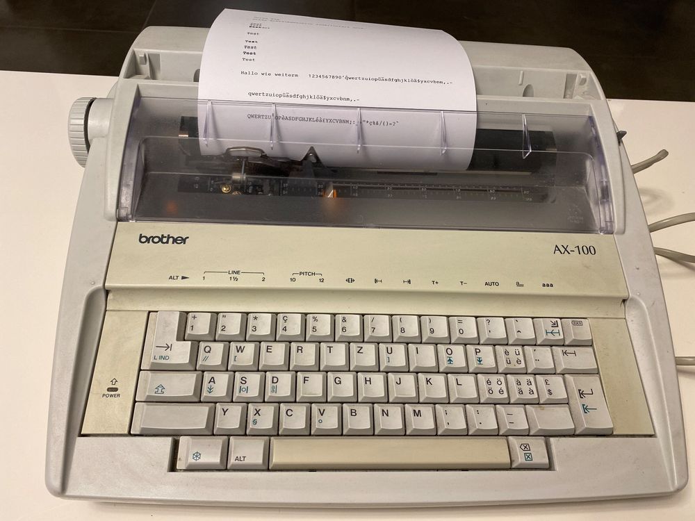 Schreibmaschine Brother AX100 Kaufen auf Ricardo