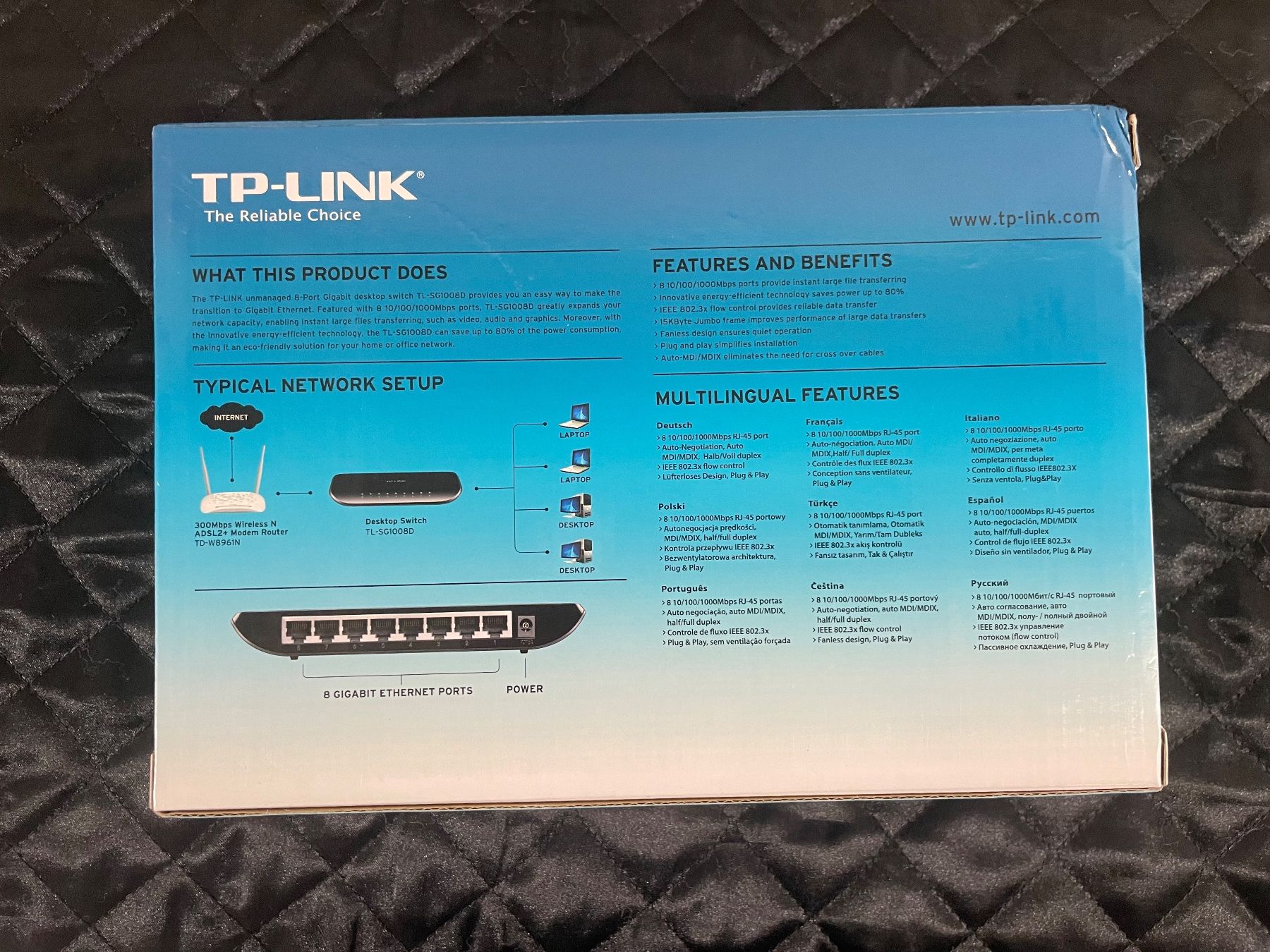 TP-Link Modems & Router: TP-Link 8-Port Gigabit Switch TL-SG1008D – Neu und originalverpackt aus Kirchberg SG von EPGaemperle 1