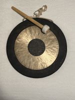 Gong mit Klöppel, Made in Wuhan China, guter Zustand