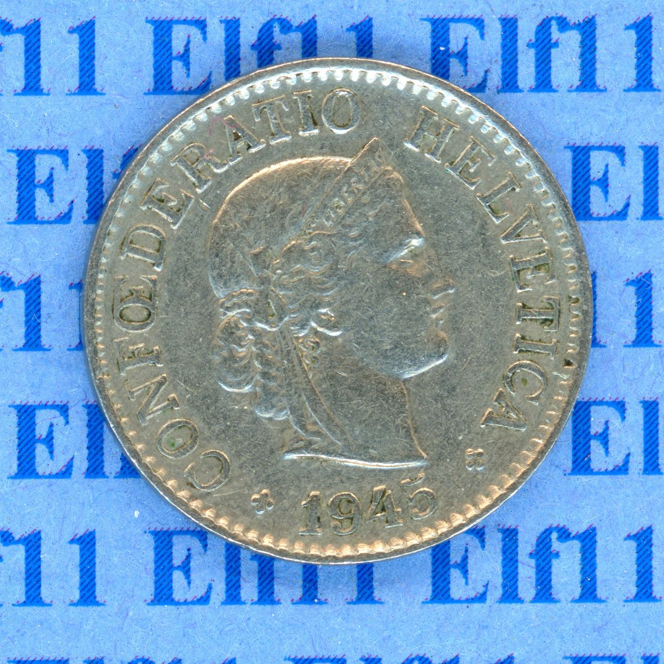 Tutti le monete: CHF___0.10 1945 -vz 10 Rappen – Usato da Widnau venduto da Elf11
