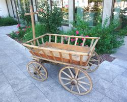 Antiker Leiterwagen Plattformwagen Holz - Tolle Deko! (H116)