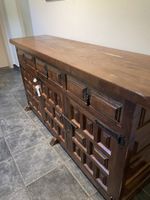 Wooden Sideboard with ornate carvings, used condition