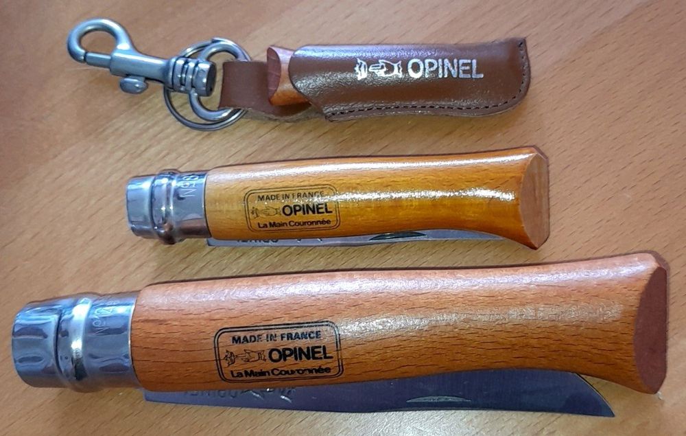 ANCIEN COUTEAU PLIANT OPINEL N°8 BOIS SOMBRE