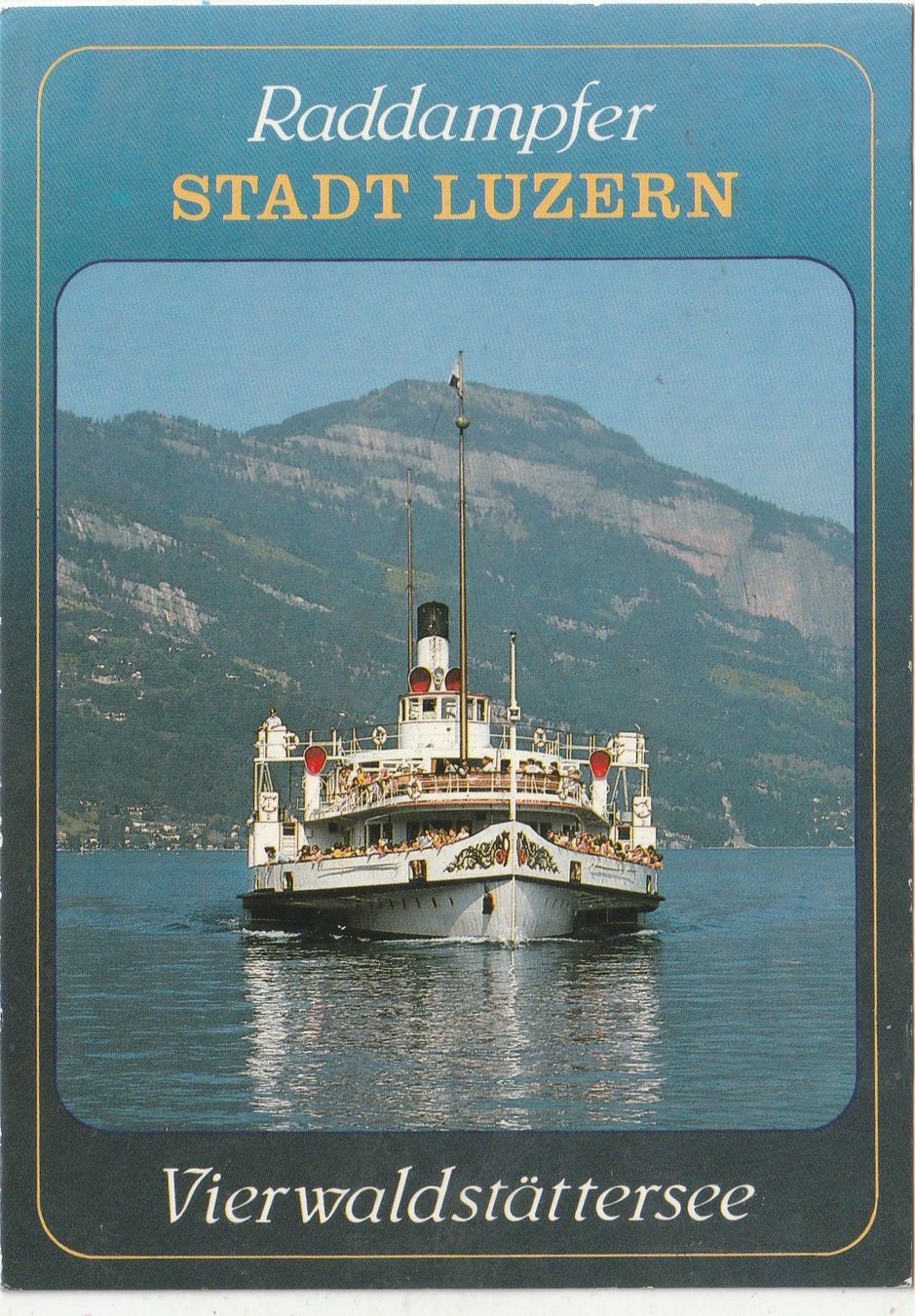 Cartes postales: Schiff Vierwaltstättersee – D'occasion à Lumbrein par made02