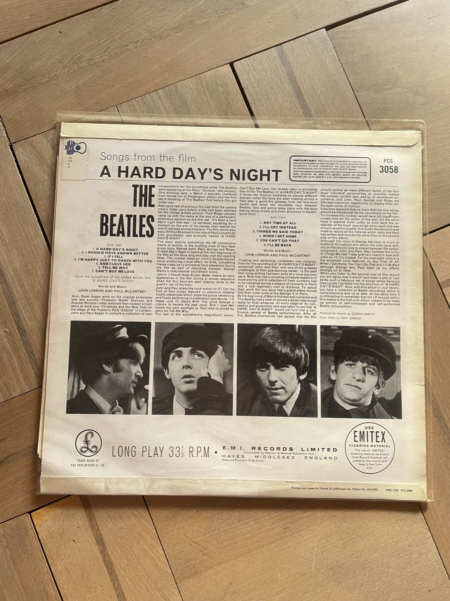 Dischi in vinile: The Beatles - A Hard Day's Night LP – Usato da Zürich venduto da sar_c828 1