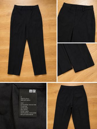 Uniqlo smart ankle pants in black 
