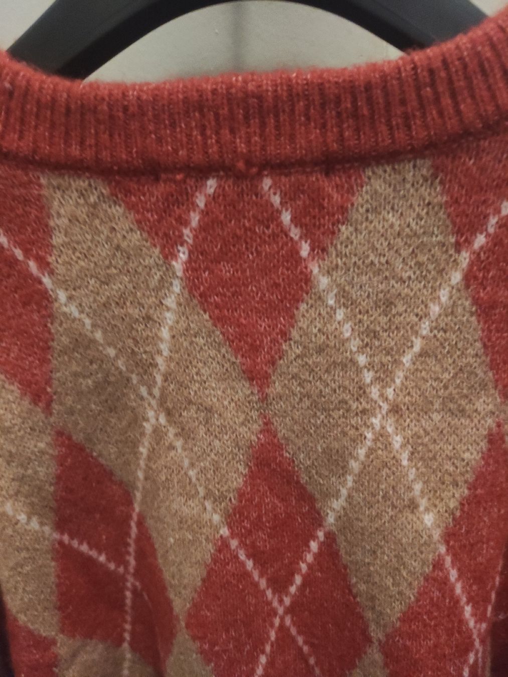 Stradivarius Maglioni & Felpe: Stradivarius Pullover beige rot XS, Argyle Neuwertig – Nuovo (secondo la descrizione) da Schliern b. Köniz venduto da Pecannut 6