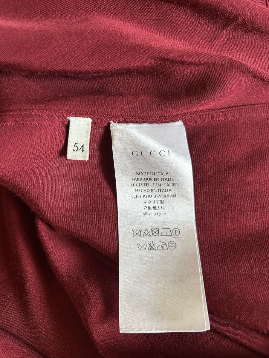 Gucci Chemises: Camicia Gucci uomo bordeaux – D'occasion à Stabio par Manuelpasca 3
