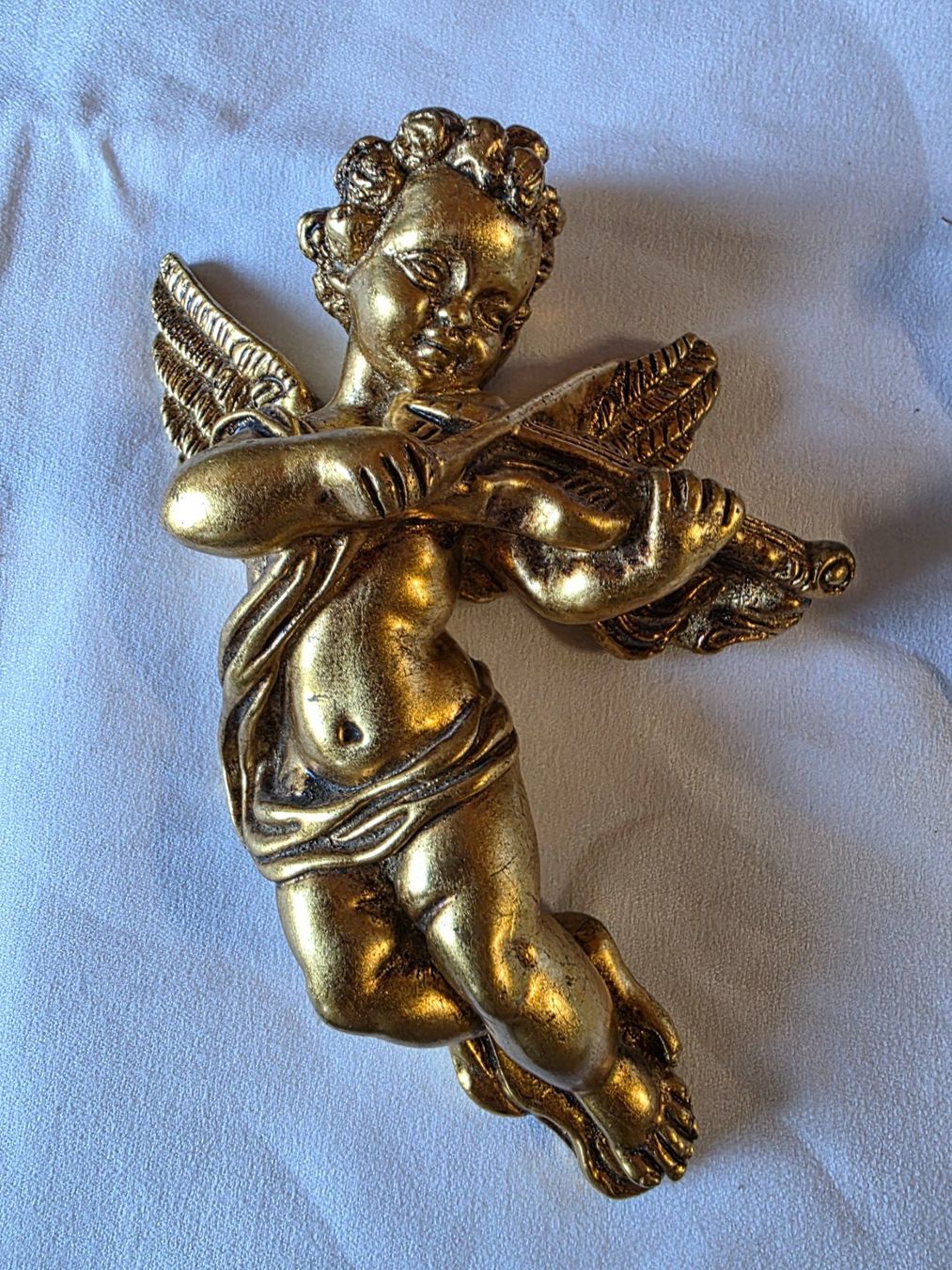 Figuren: 2 goldene Engel Metall Putten 20cm – Gebraucht aus Walterswil BE von Lonitti 1