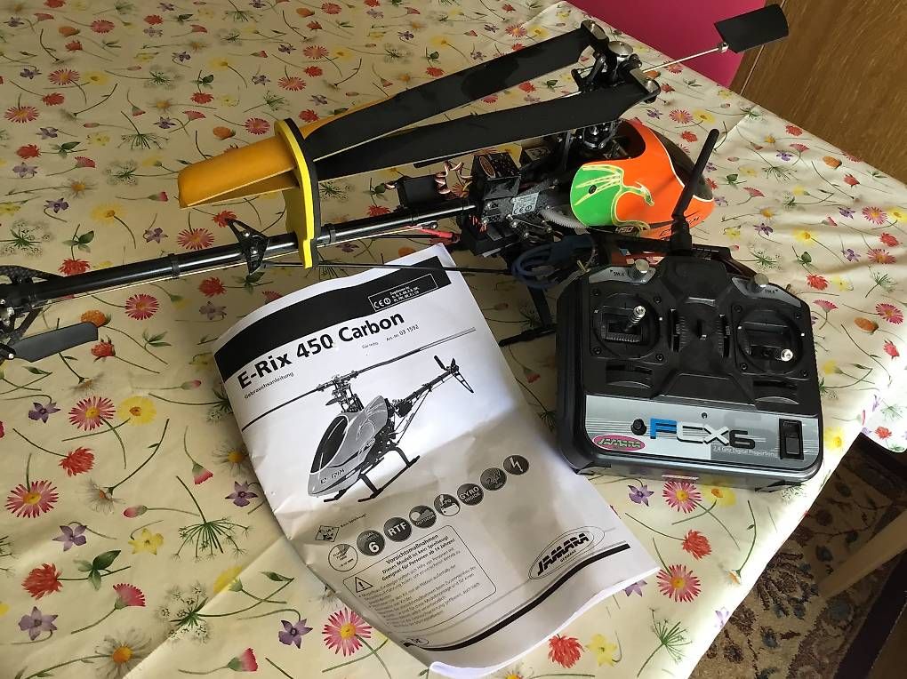 Modellismo RC: E rix 450 carbon jamara neuf – Usato da Lausanne venduto da dei_z5gs