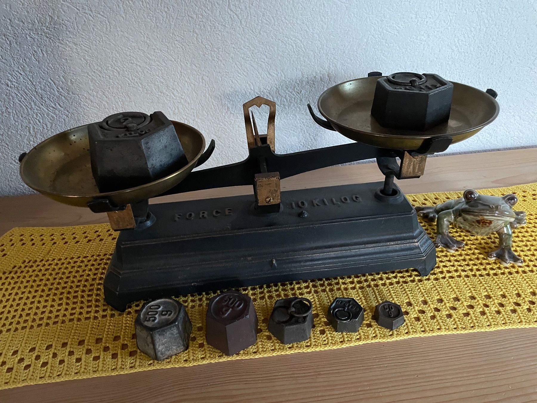 Bilance e pesi: Waage . (Sockel Bronze) ANTIK – Usato da Wohlen AG venduto da NincoA-Z