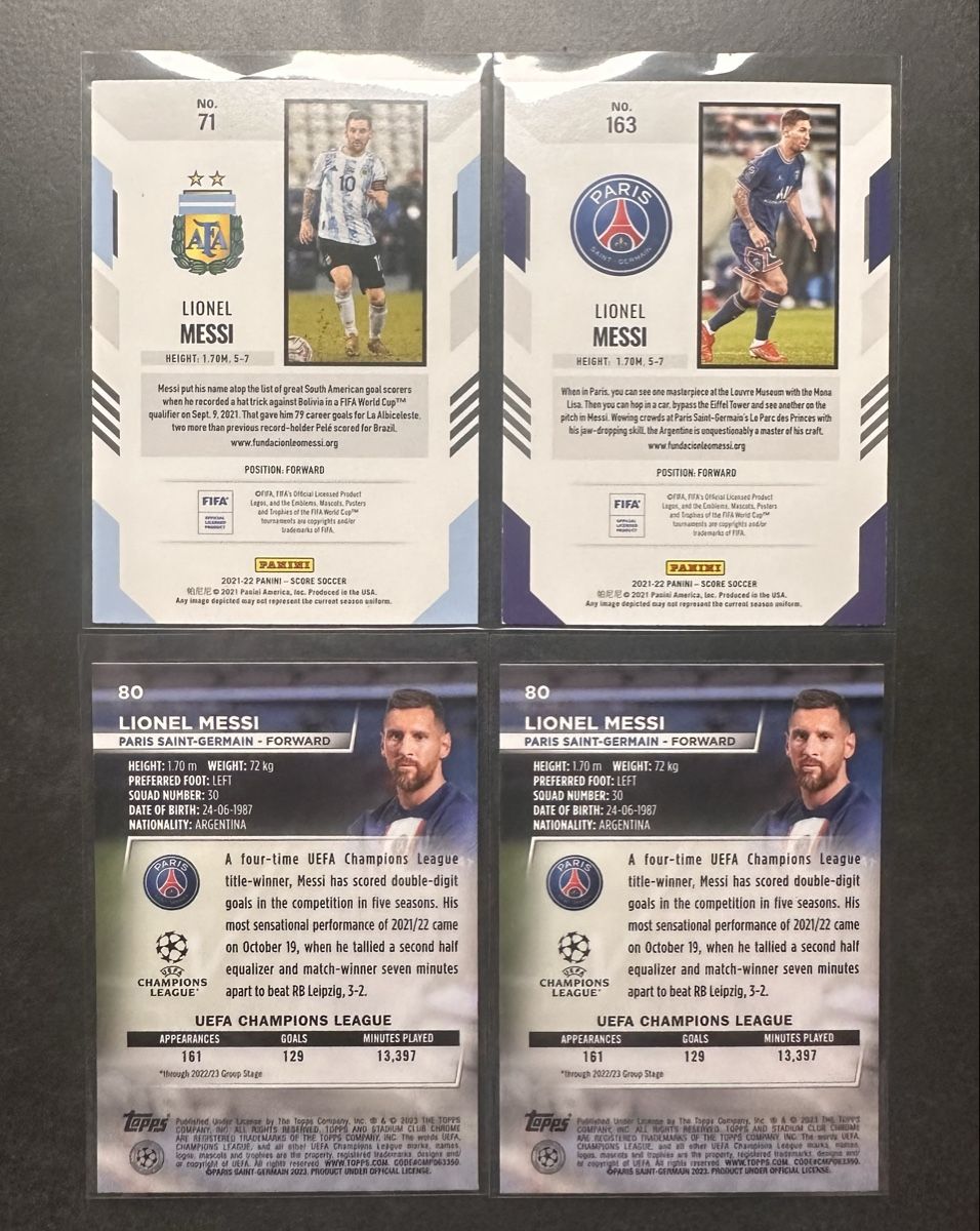 Topps Sammelbilder & Trading cards: Lionel Messi Panini/Topps 2022/23 – Neu (gemäss Beschreibung) aus Walliswil b.Wangen von Swiss-Trading-Bros 1