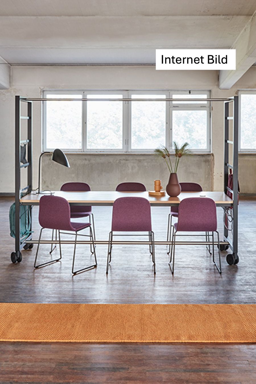 Set di tavolo e panche: Flexibler Workshop-, Konferenz- und Arbeitstisch – Usato da Zürich venduto da kita_yara 6