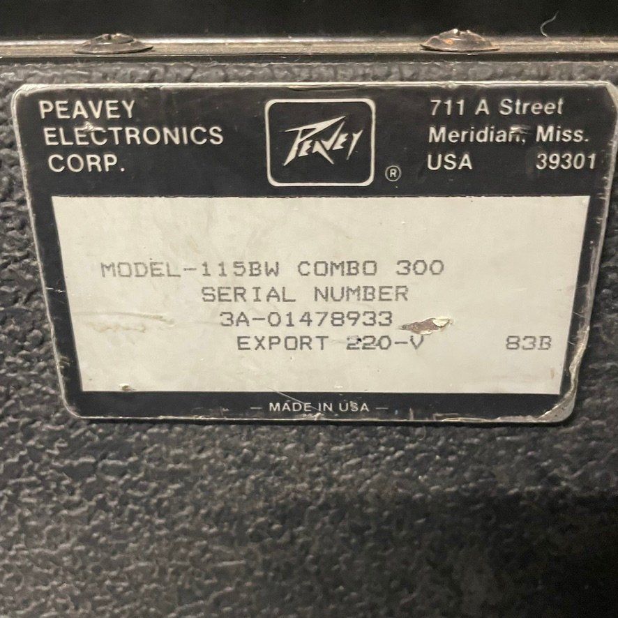 Peavey Amplificatori: Peavey Combo 300 Bassverstärker – Usato da Zürich venduto da zoopsel 8