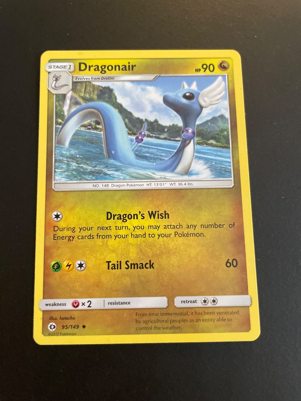 Pokémon Carte collezionabili: Dragonair Sun & Moon 95/149 – Usato da Zürich venduto da pokemon_cards