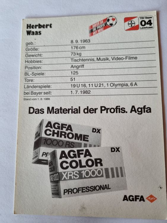 Autogramm Karte Herbert Waas Kaufen auf Ricardo