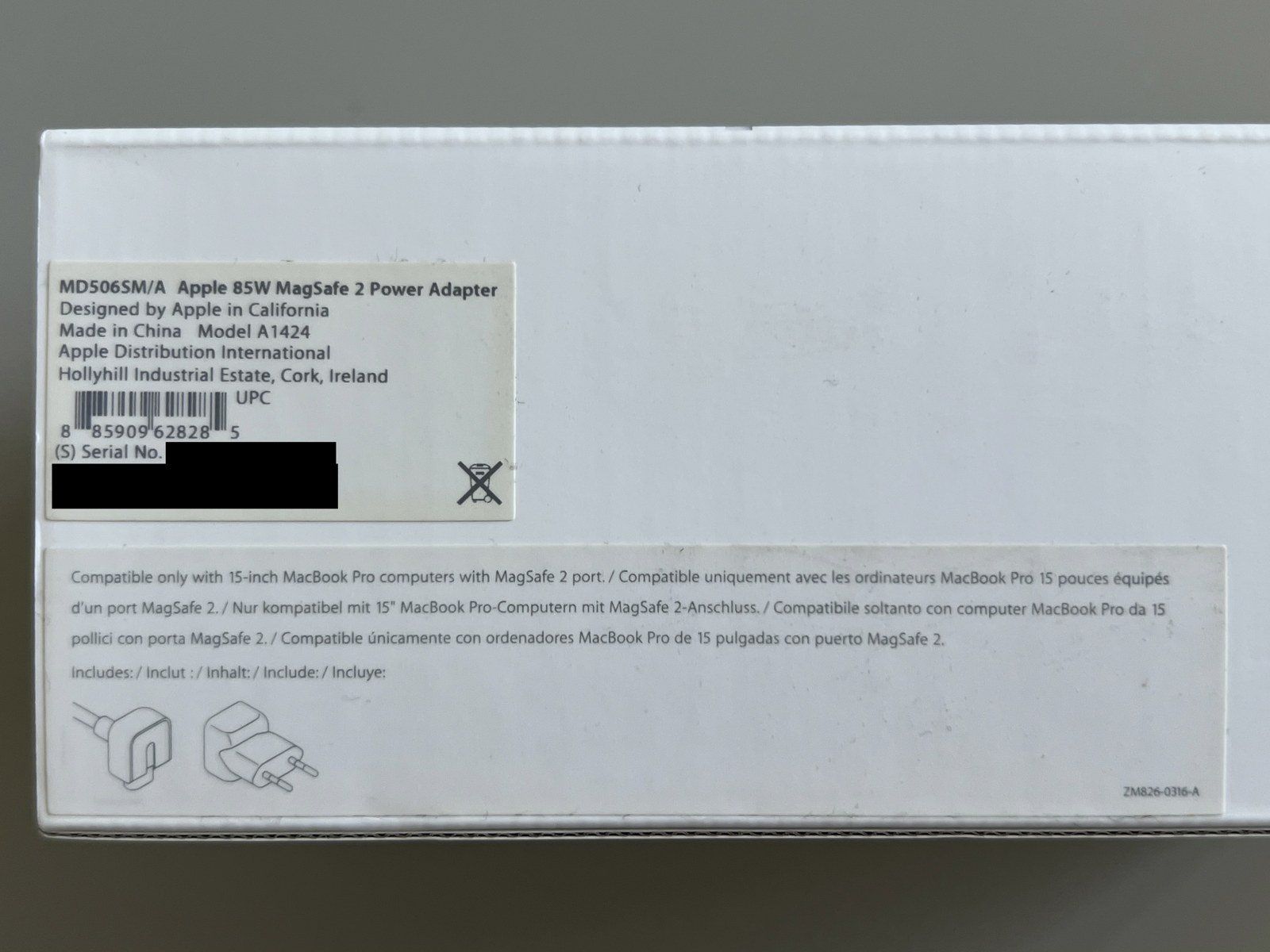 Apple Caricabatterie: Apple 85W MagSafe 2 Power Adapter A1424 mit Originalbox – Usato da Zürich venduto da Kollege7 4