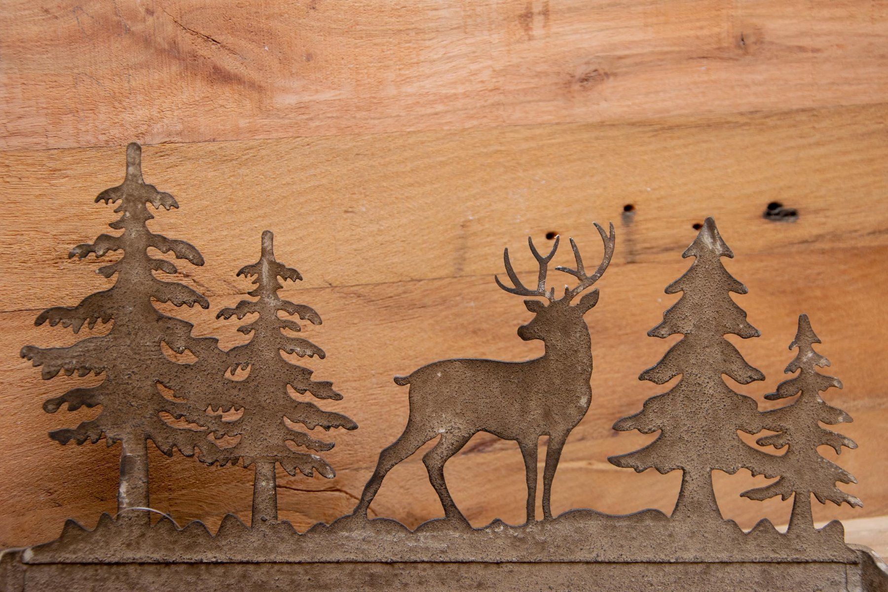 Toutes les décorations: Tablett mit Waldschema, Hirsch, Bäume, Bastelmaterial, neu – Neuf (Voir description) à Unterentfelden par mag-images 1