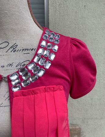 Superbe jaquette boléro chic NARACAMICIE fuchsia t.S-M
