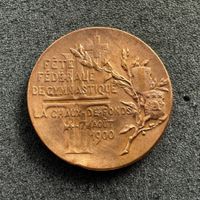 Medaille Turnfest Chaux de Fonds 1900 Bronze