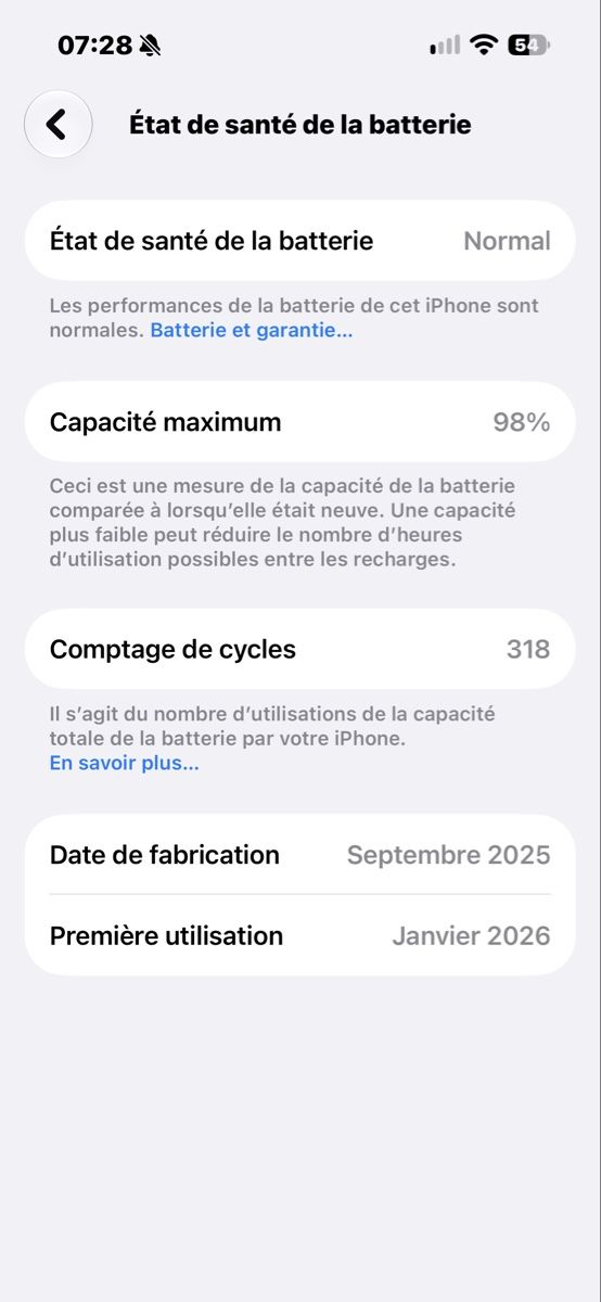Apple Telefoni cellulari / Smartphones: iphone 16 128 gb  98% – Usato da Genève venduto da chay.1 4
