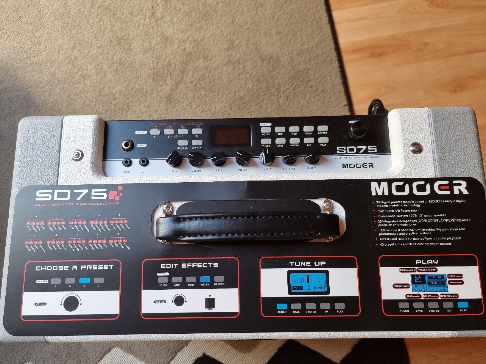 Mooer Amplificatori: Mooer SD 75 Modelling Guitar Combo, E-Guitar Verstärker – Usato da Untersiggenthal venduto da Mando2008 1