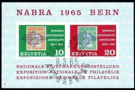 NABRA 1965 BERN BLOCK AUSGABETAG - N294