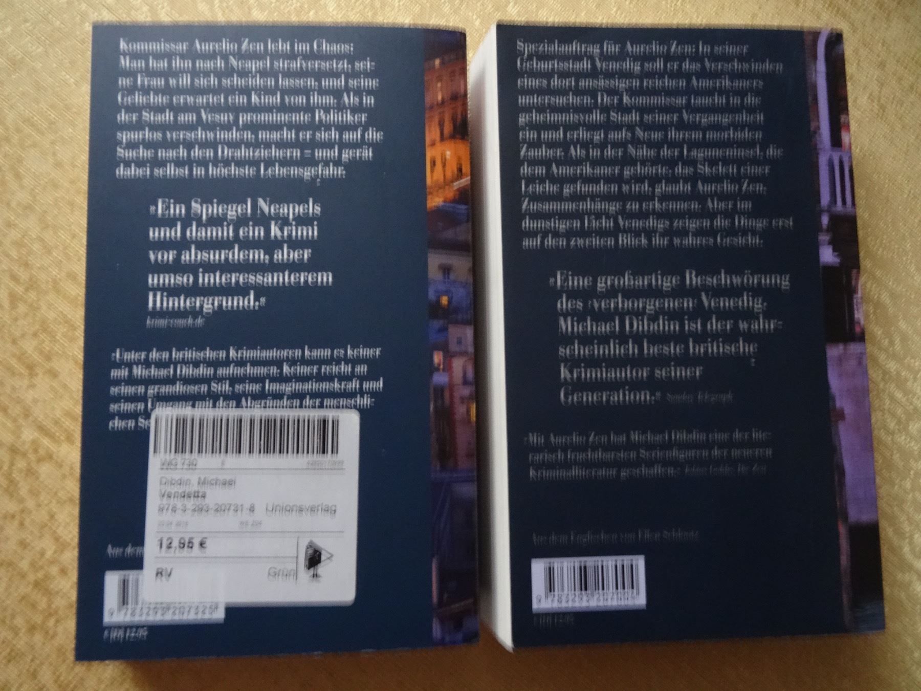 Libri: 6 Krimis aus Italien - Michael Dibdin – Usato da Oberweningen venduto da Gerini 1