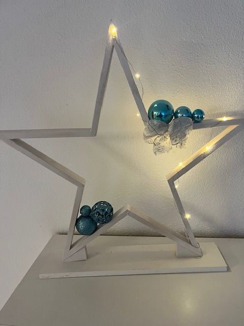 Tutte le decorazioni: Holzstern mit Licht Deko Weihnachtsperlen – Nuovo (secondo la descrizione) da Naters venduto da juveman 3