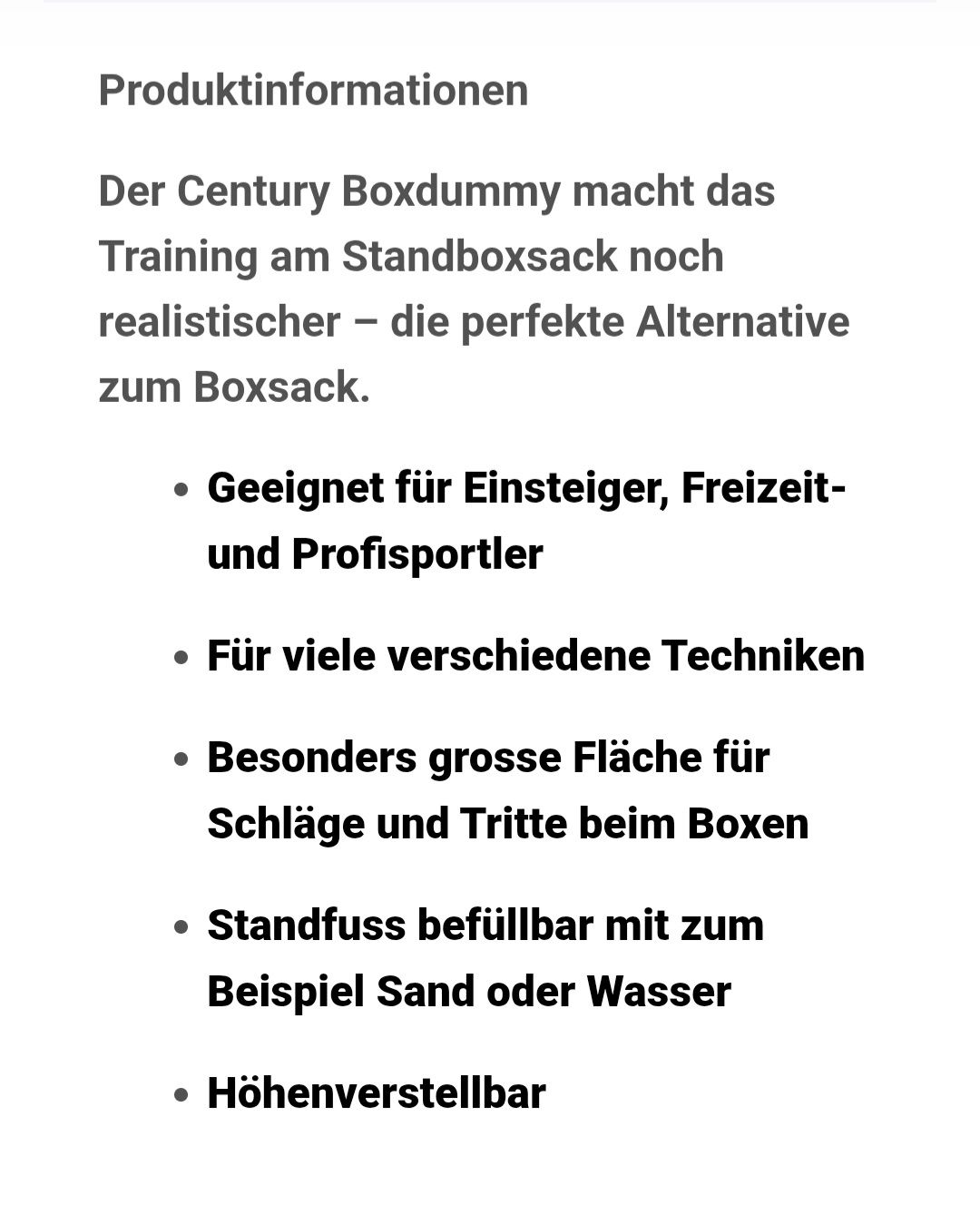 Sacs de frappe: CENTURY - BOXDUMMY - BOB XL  – D'occasion à Dietikon par Wutho 1