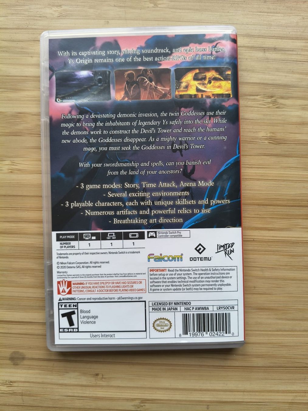 Giochi: Ys Origin Collector's Edition (Switch) – Usato da Riedholz venduto da ste_96cd 3