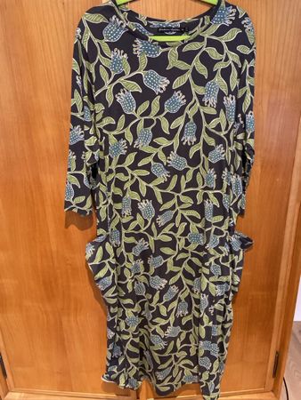 Gudrun Sjödén Kleid Bio-Baumwolle Gr. XXL mit Taschen