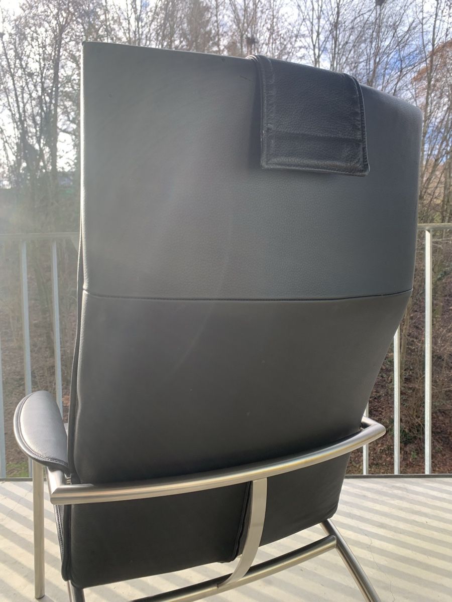 De Sede Poltrone: SALE: De Sede DS 270 Design Ledersessel mit Ottoman – Usato da Fribourg venduto da GBT42 3
