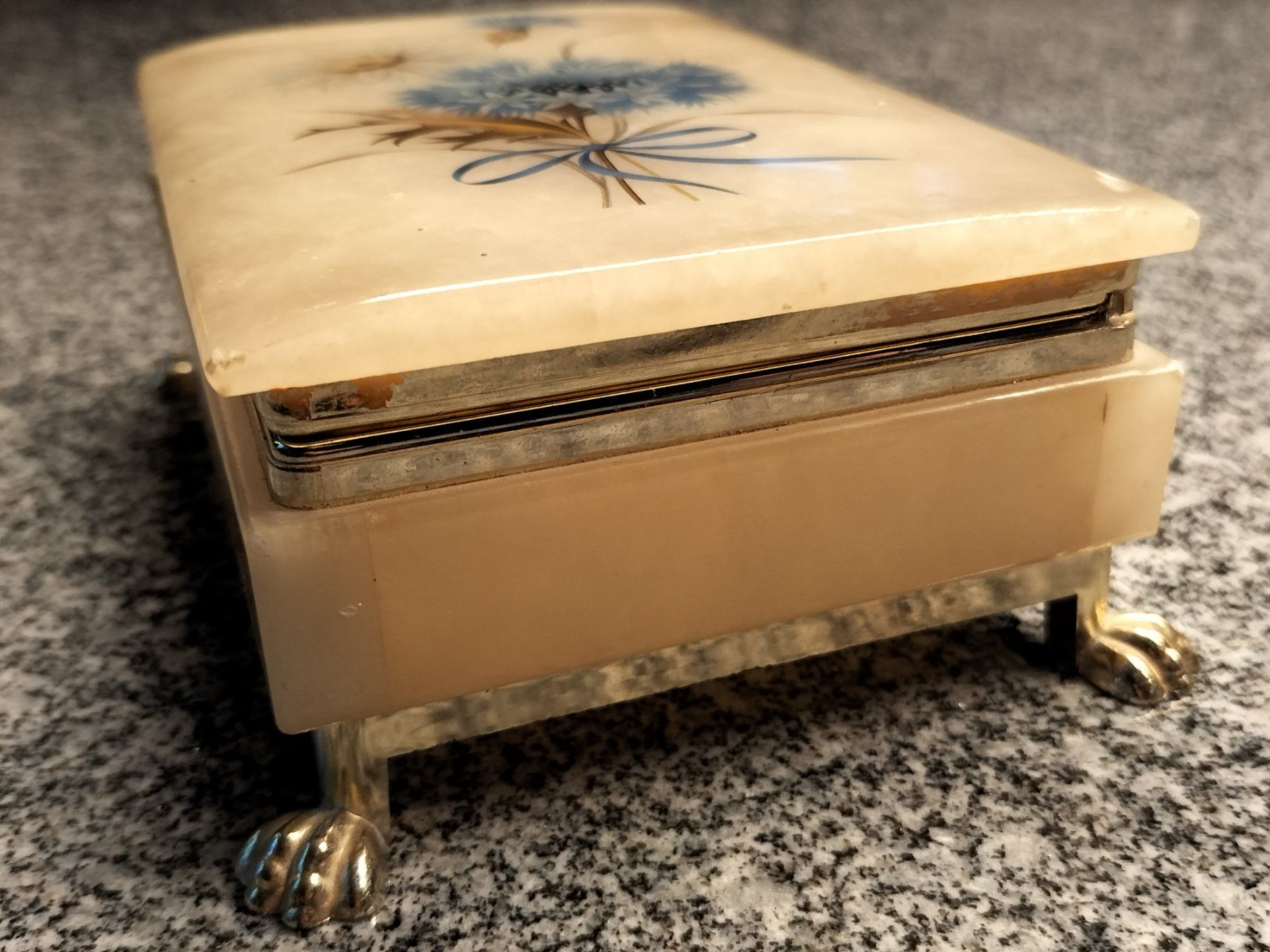 Portagioie: Schöne Schmuckdose mit Blumenmotiv – Usato da Innerberg venduto da simon30432 4