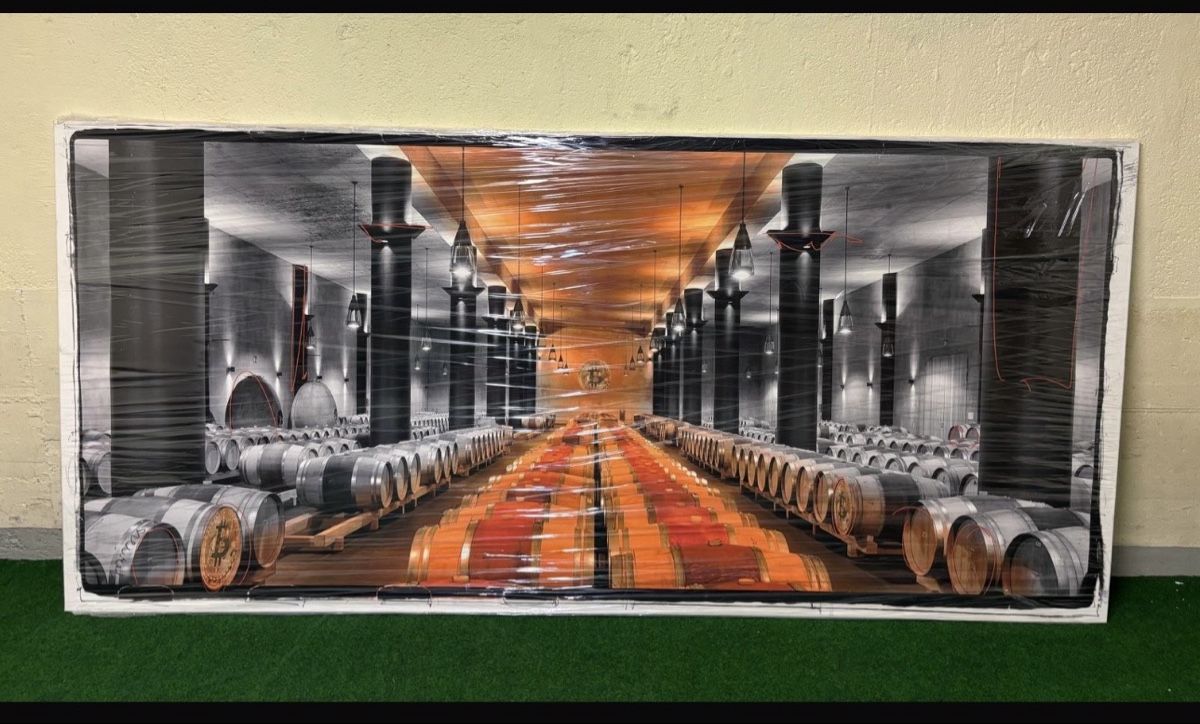 Foto & Immagini: BILD Leinwand 120 x260 cm Bitcoin – Usato da Zug venduto da Biki72