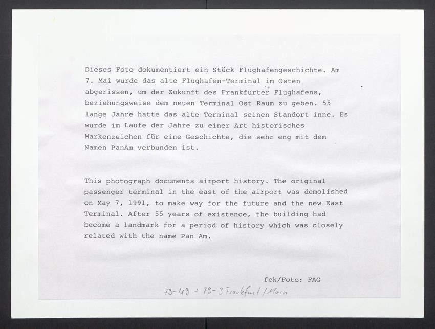 Fotografie & Manifesti: Fotografie Ansicht Frankfurt / Main, Flu – Usato da Berlin venduto da bartko-reher 1