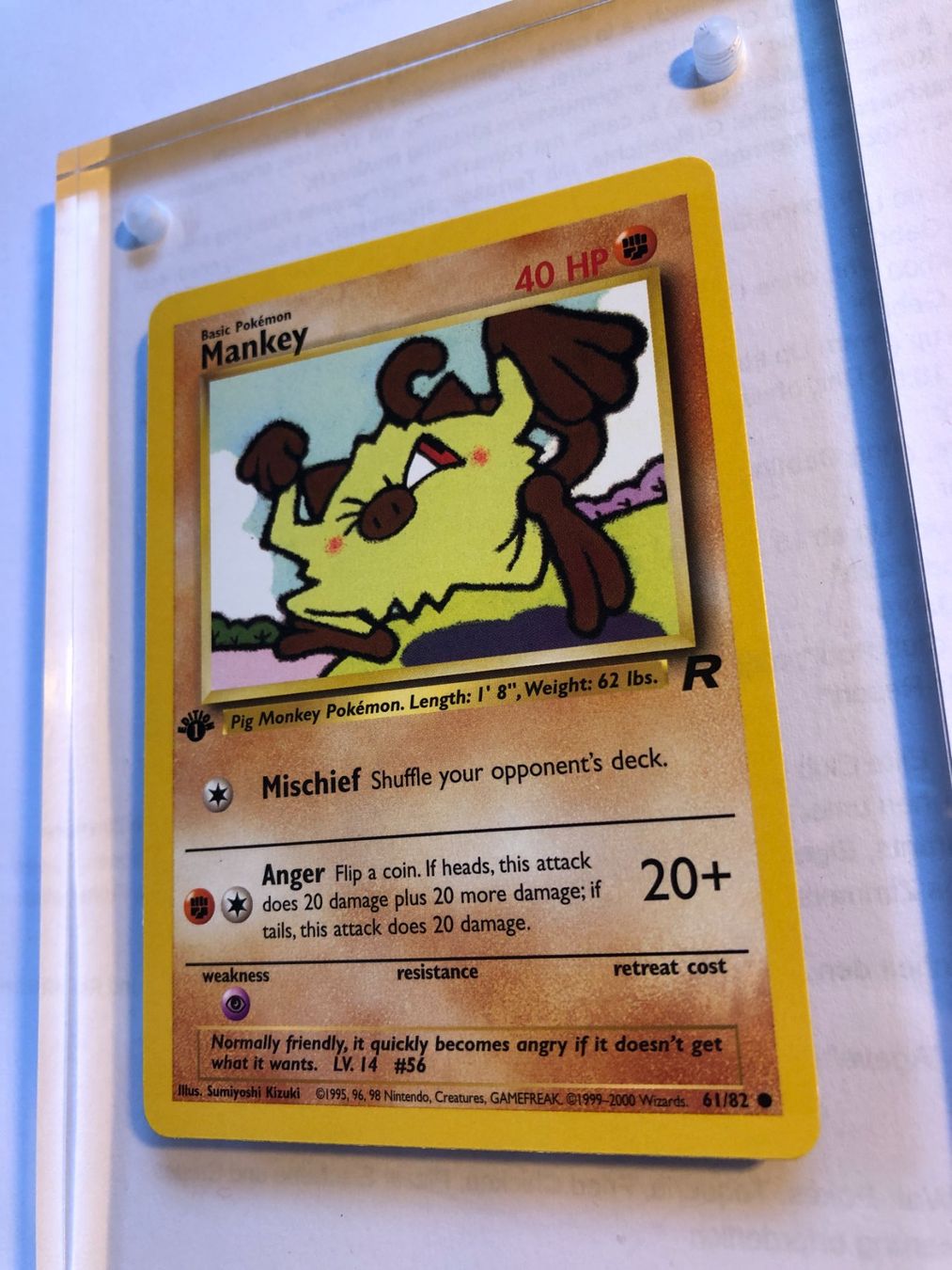 Cartes à collectionner: Mankey 1st Team Rocket - MINT - ab 1.- – D'occasion à Giubiasco par dan_pr8b 2