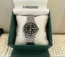 Longines Automatik Uhr Herren Armbanduhr schwarzes Zifferbla