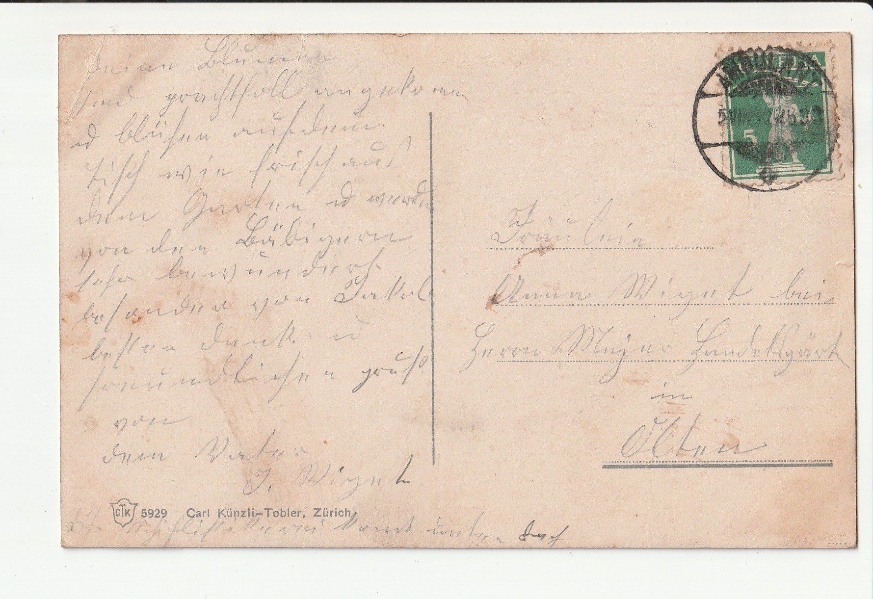Cartoline postali: Lichtensteig SG Bahnhof – Usato da Rheineck venduto da rhynegg 1