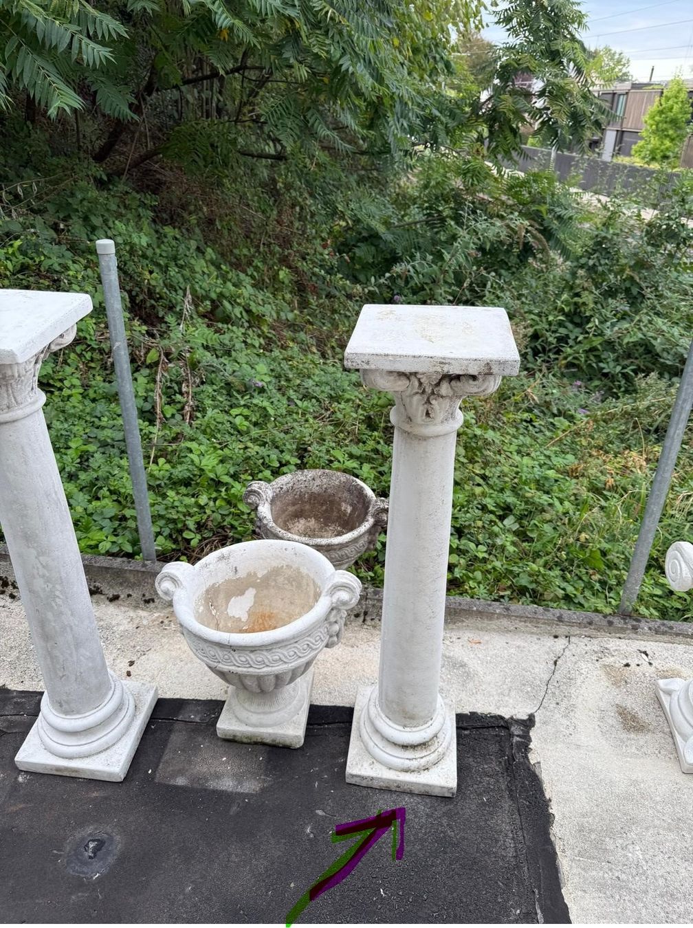 Sculture & Statue: Stein-Säule 101cm (massiv) – Usato da Horgen venduto da pinod1 1