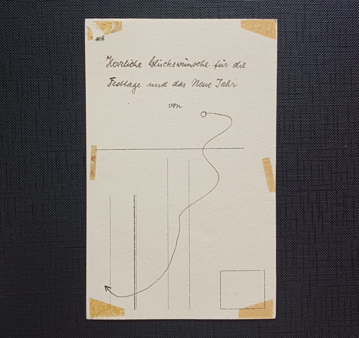 : AK Studentika SCHATTENBILD um 1920 Handgezeichnet – Usato da Brittnau venduto da simionius 1