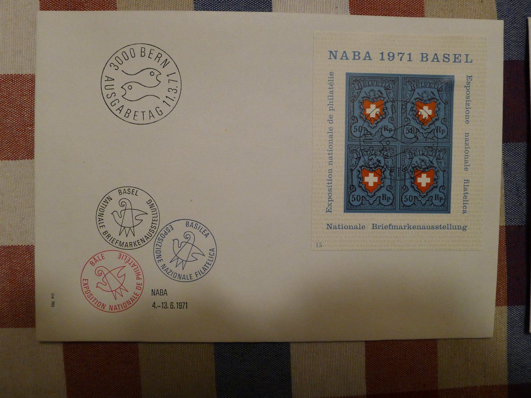 Tutti i francobolli: 1971 NABA FDC und kleine FDC mit Siegellack – Usato da Dagmersellen venduto da Zwitschzwitsch 5