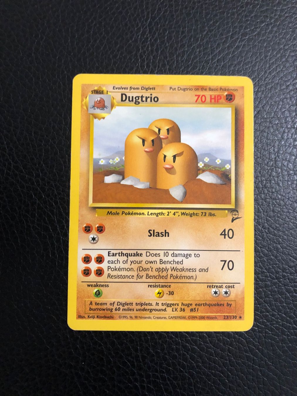 Pokémon Carte collezionabili: 2000 Set base 2 Dugtrio rare 23/130 Ab 1 – Usato da Paradiso venduto da Pkmn10