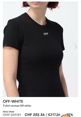 Off-White Black T-Shirt - Small