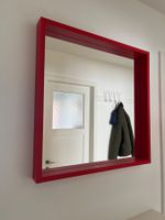 IKEA TURBOKASTANJ Spiegel 75x75 cm rot quadratisch