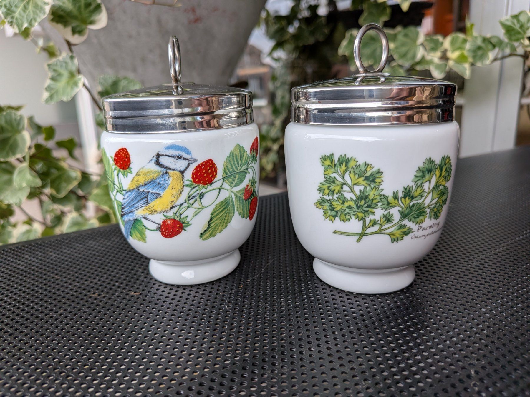 Royal Worcester Altre Stoviglie: 2 Royal Worcester Eggcoddler Eierkocher – Usato da Emmen venduto da Brockofsky
