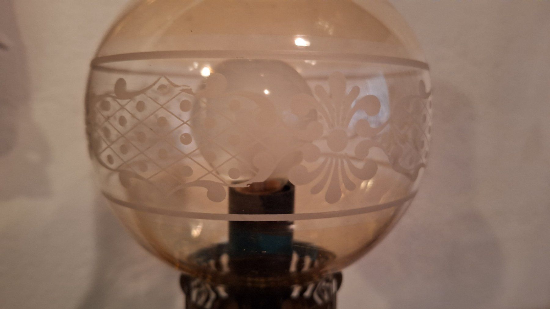 Lampade: Vintage Tischlampe , Keramik oder Ton , mit Zylinder – Usato da Dornach venduto da majo8689 1