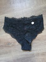 Damen Slip mit Spitze schwarz Grösse M neu mit Etikett