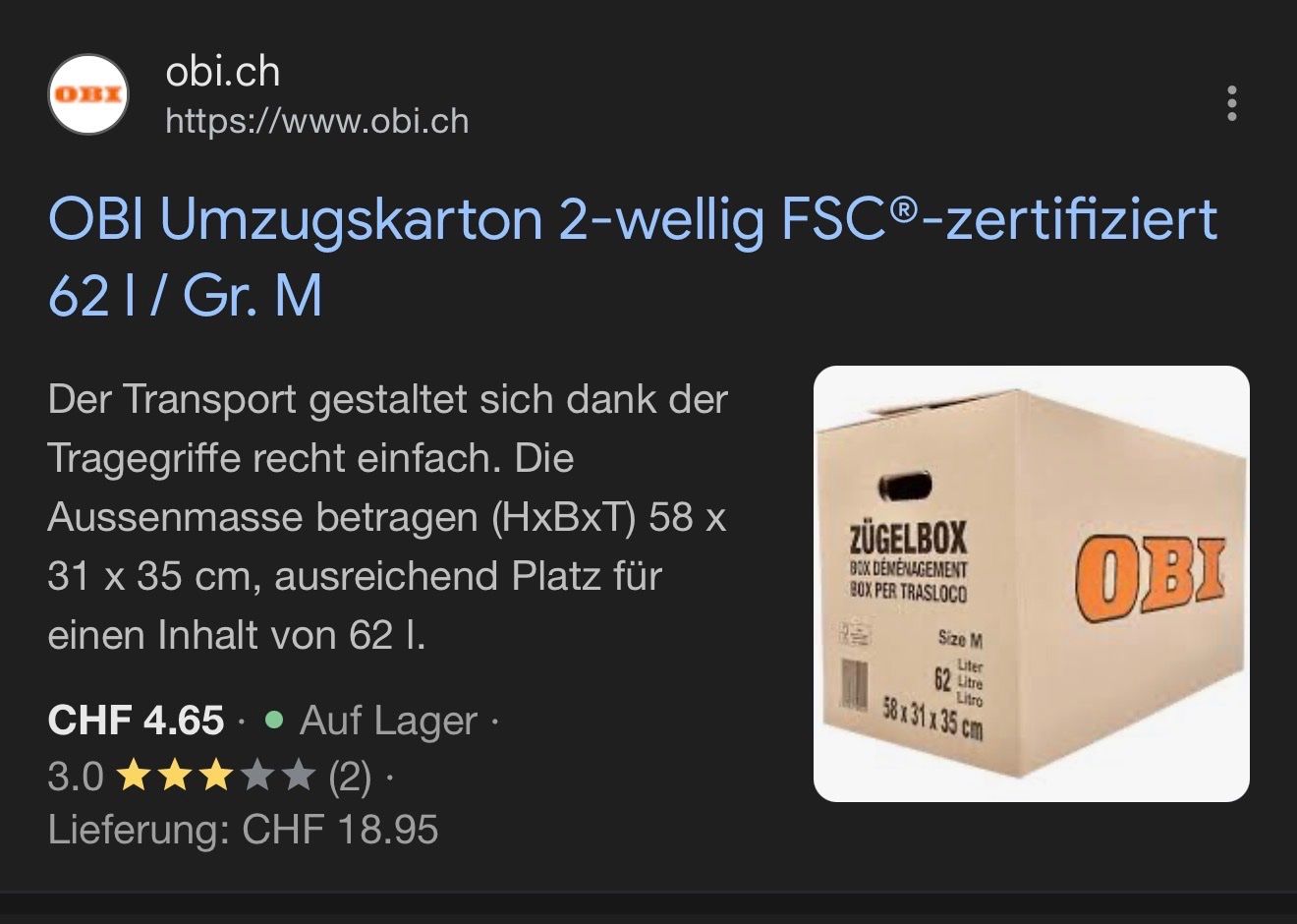 Cartoni: Umzugskartone – Nuovo (secondo la descrizione) da St. Gallen venduto da ane_9zfy 1