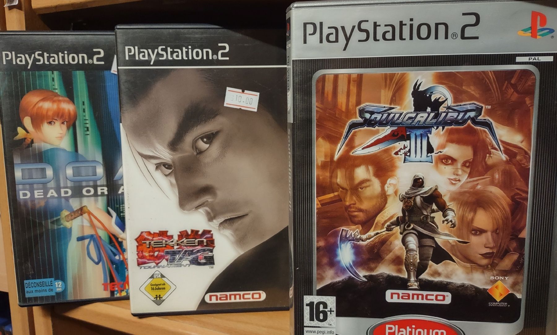 Lot De Jeux De Combat PS2 : Tekken Et Soul Calibur En Bon état !